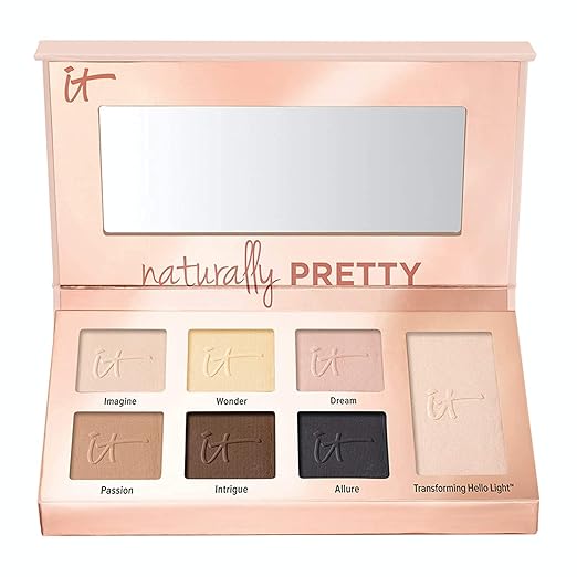 IT Cosmetics Naturally Pretty Essentials - Luxe Eyeshadow Palette - Travel Size - 6 Matte Shades