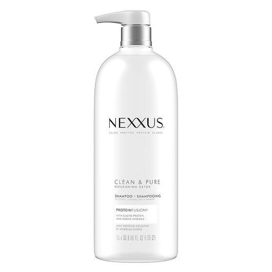 Nexxus Clean and Pure Clarifying Shampoo, With ProteinFusion, Nourished Hair Care Silicone, Dye And Paraben