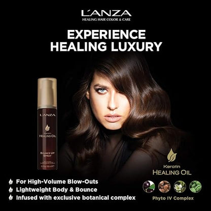 L'ANZA Keratin Healing Oil Bounce Up Hair Spray, Boosts Volume and Shine