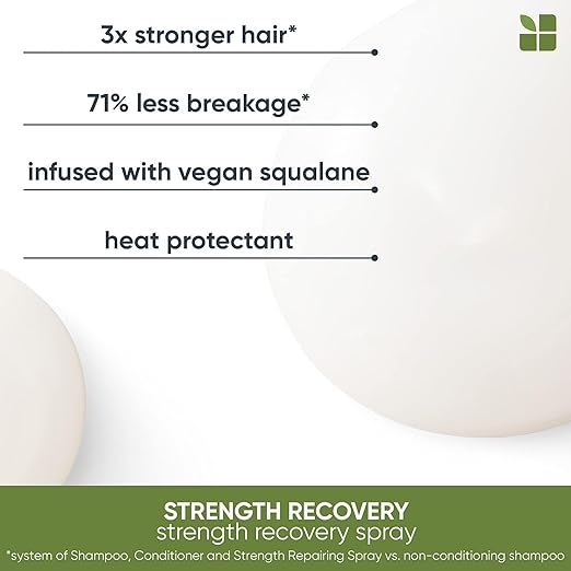 Biolage Strength Recovery Leave-In Conditioner Spray | Hair Repairing Heat Protectant.