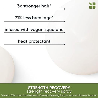 Biolage Strength Recovery Leave-In Conditioner Spray | Hair Repairing Heat Protectant.