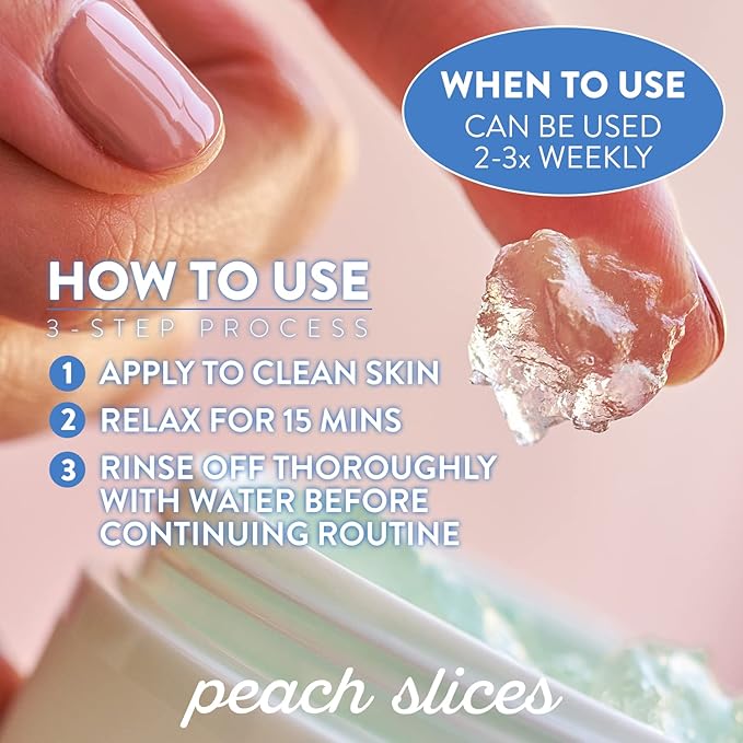 Peach Slices | Snail Rescue Intensive Treatment Wash-Off Face Mask | 95% Snail Mucin | For Dark Spots & Blemishes