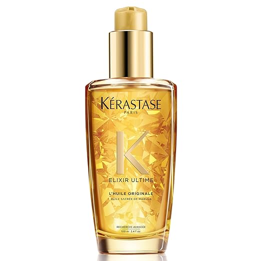 KERASTASE Elixir Ultime L'Huile Original Hair Oil | Hydrating Oil Serum to Smooth Frizz and Add Shine | Nourishes With Argan Oil, Camellia Oil & Marula Oil | For All Hair Types