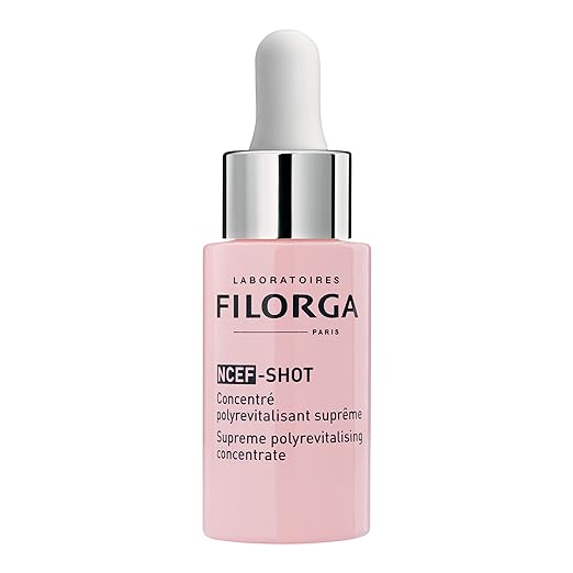 Filorga NCEF-Shot Anti-Aging Serum, Concentrated Wrinkle Reducing Treatment for Radiant & Firm Skin in 10 Days