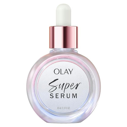 Olay Super Serum 1.0 oz with Niacinamide, Vitamin C, Collagen Peptide, AHA, and Vitamin E