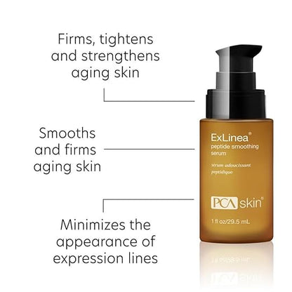 PCA SKIN ExLinea Peptide Smoothing Face Serum, Spot Treatment Serum for Fine Lines and Wrinkles