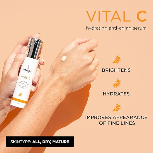 IMAGE Skincare, VITAL C Hydrating Face Serum, with Potent Vitamin C to Brighten, Tone and Smooth Appearance of Wrinkles