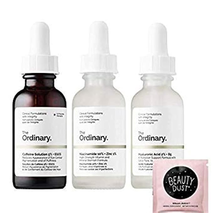 The Ordinary Face Serum Set! Caffeine Solution 5%+EGCG! Hyaluronic Acid 2%+B5! Niacinamide 10% + Zinc 1%! Help Fight Visible Blemishes And Improve The Look Of Skin Texture Radiance