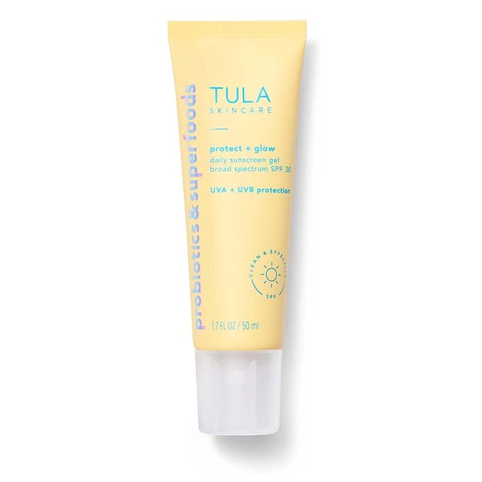 TULA Daily SPF 30 Sunscreen Gel - Broad Spectrum, Non-Greasy, Reef-Safe with Blue Light & Pollution Protection